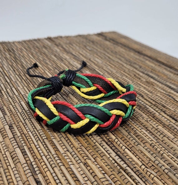 Multi-Color Leather Bracelet, African Bracelet
