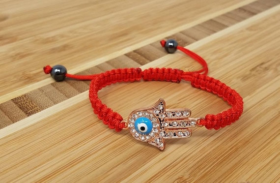 Red String Hamsa Hand Bracelet