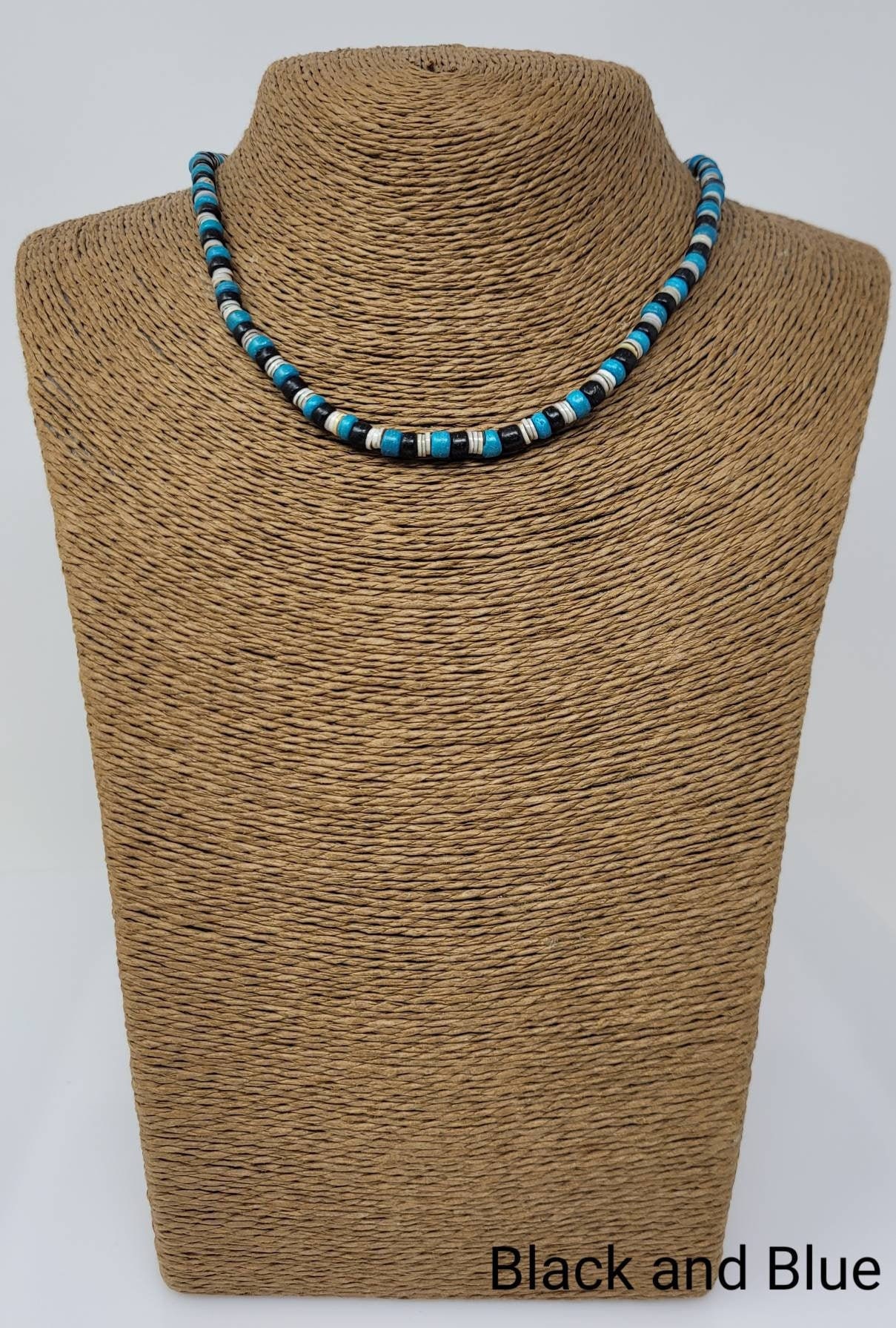 Black puka shell necklace on sale