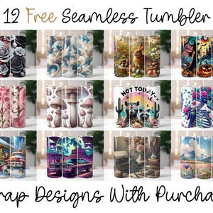 a bunch of coffee mugs with pictures of them