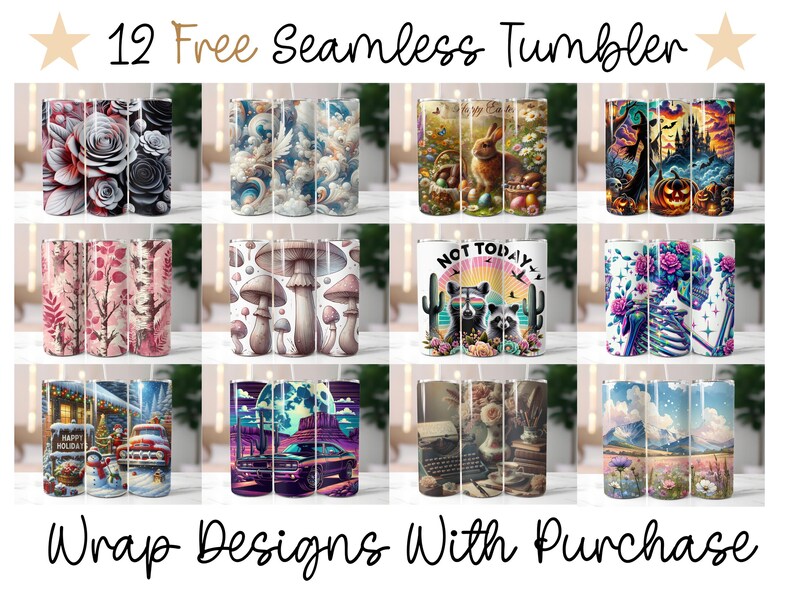 a bunch of coffee mugs with pictures of them