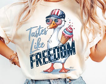 Funny Duck Patriotic PNG: 4th of July Goose (Digital Download)