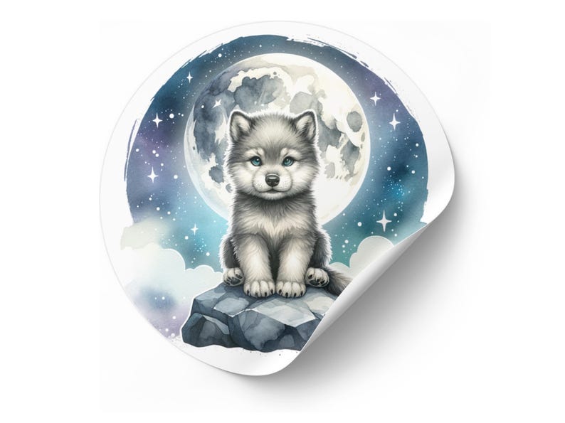 Wolf Cub PNG: Watercolor Clipart, Shirt Design (digital Download) - Etsy