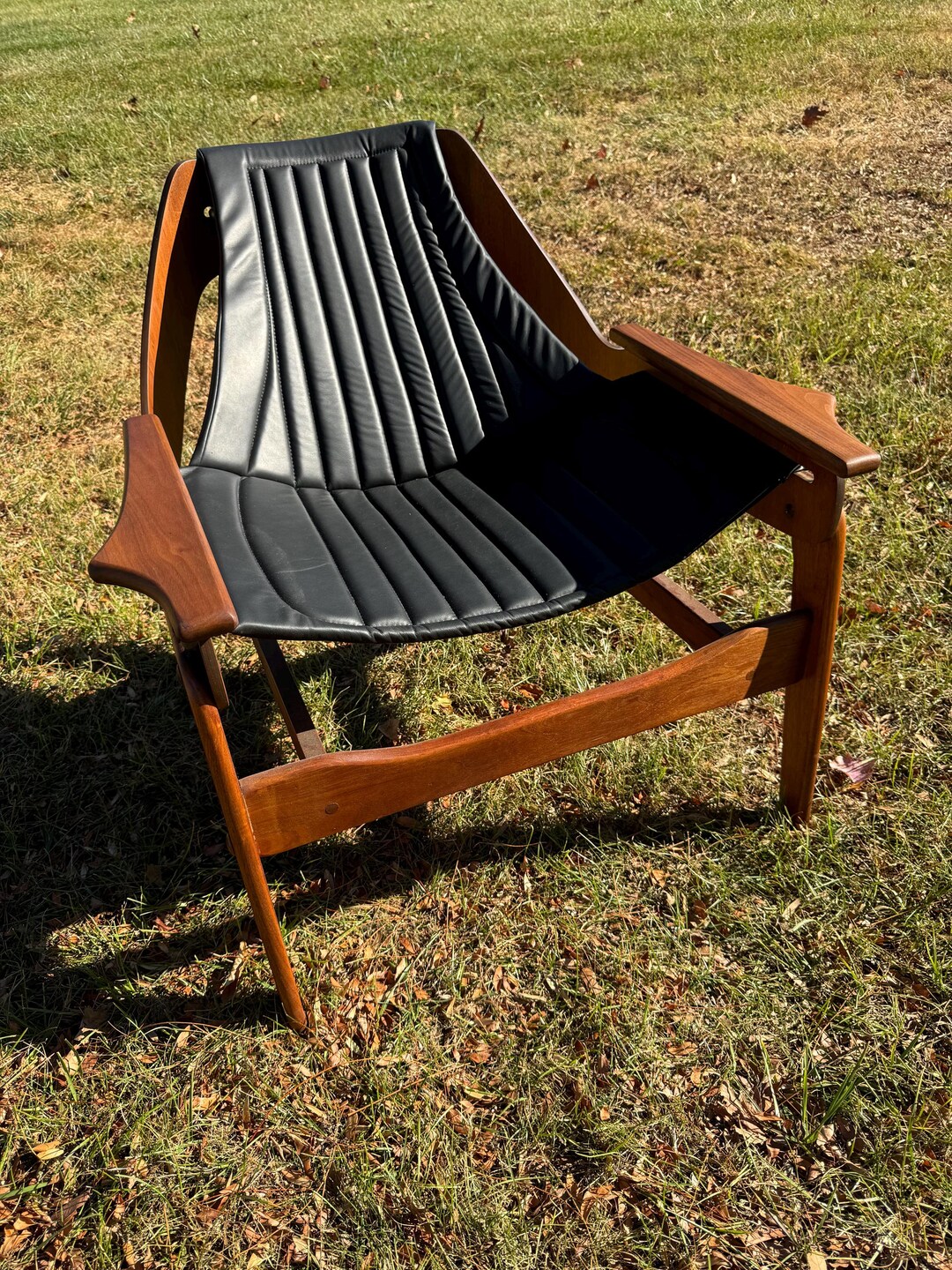 Jerry Johnson Mid Century Modern Sling Chair Etsy