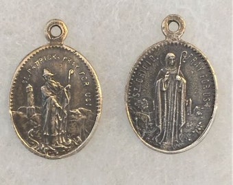 MEDAL, Saint Brigid, Bridget Of Ireland/Saint Patrick Pray For Us