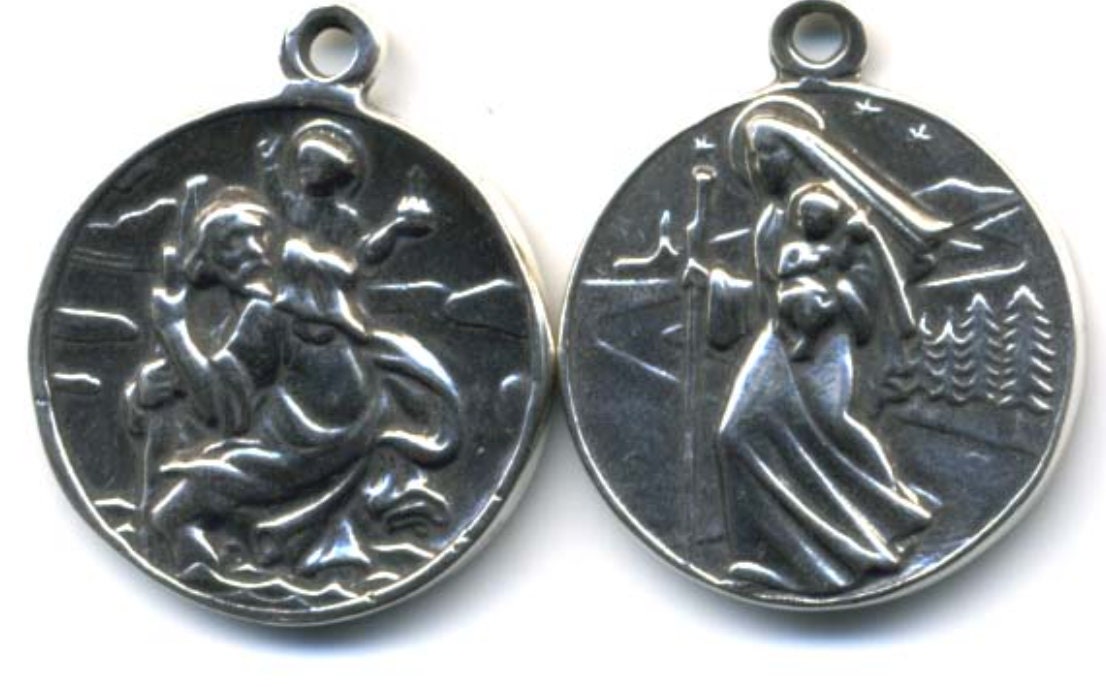 Medal - Our Lady of the Road, St. Christopher