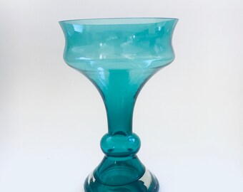 Midcentury Scandinavian Design Glass Trumpet Vase, Finland 1960's