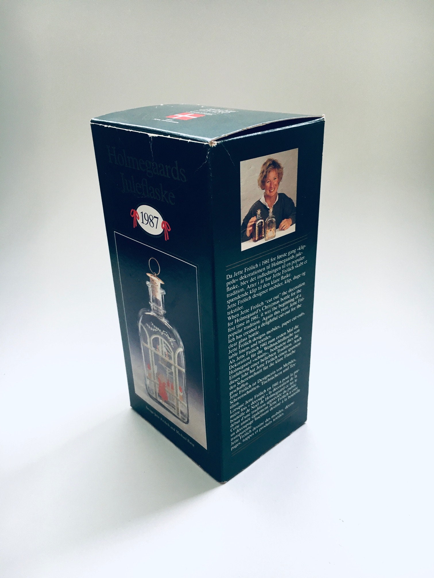 Holmegaard Royal Copenhagen 1987 Christmas Bottle MIB - Etsy