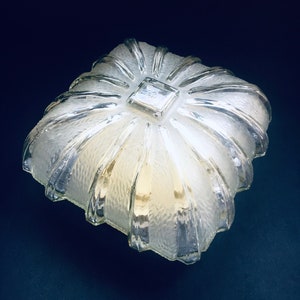 1960&#39;s Burning Star Design Glass Sconce Wall Lamp