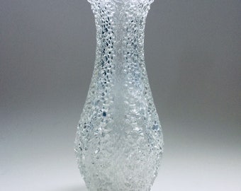 Scandinavian Design Clear Art Glass vase, Finland 1960's