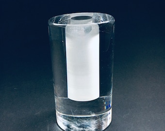 Modern Minimalistic Art Glass Solefiore Vase, Signed by Artist