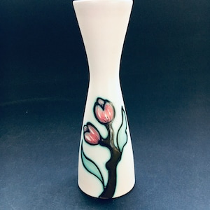 Vintage Art Ceramic Vase &#39;Bianca&#39; by Fiora Gouda Holland 1960&#39;s