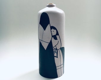 Midcentury Art Ceramics Horse Vase by Fratelli Fanciullacci, Italy