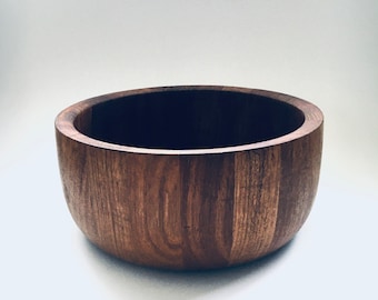 Midcentury Scandinavian Design Teak Large Bowl by Richard Nissen, Denmark 1960's