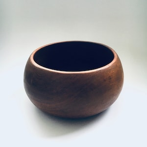 Midcentury Scandinavian Design Round Teak Bowl 1 - Denmark 1960&#39;s