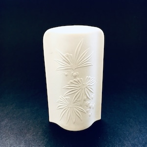 OpArt White Porcelain Candle Holder by Royal Porzellan Bavaria KPM, 1970&#39;s Germany