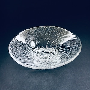 Scandinavian Design Ice Glass Mini Fruit Bowl 1970&#39;s Finland