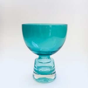 Scandinavian Design Glass Cup Vase, Finland 1960&#39;s