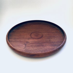Scandinavian Design Teak Flat Bowl, Denmark 1960&#39;s