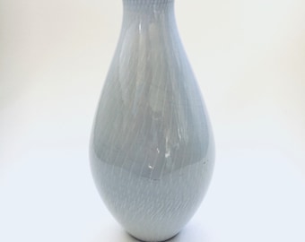 Vintage Art Pottery White Tin Glazed Vase by Joep Felder for Tegelen, Netherlands 1950's
