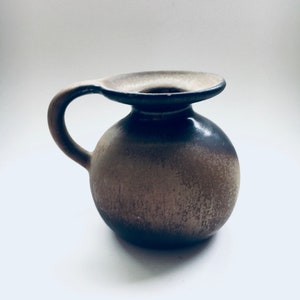 Midcentury Art Studio Pottery Flat Vase by Carstens, West Germany 1960&#39;s