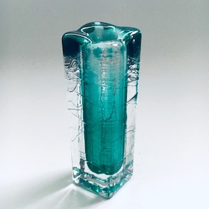 Midcentury Modern Glass Design Solefiore Vase by Schott Zwiesel Germany 1960&#39;s