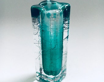 Midcentury Modern Glass Design Solefiore Vase by Schott Zwiesel Germany 1960's