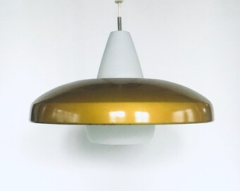 Lampe à suspension design hollandais moderne du milieu du siècle par Philips, 1950