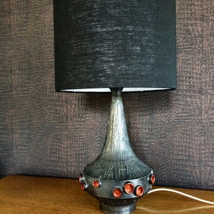 1960&#39;s Belgian Art Pottery Perignem Table Lamp Rogier Vandeweghe Design
