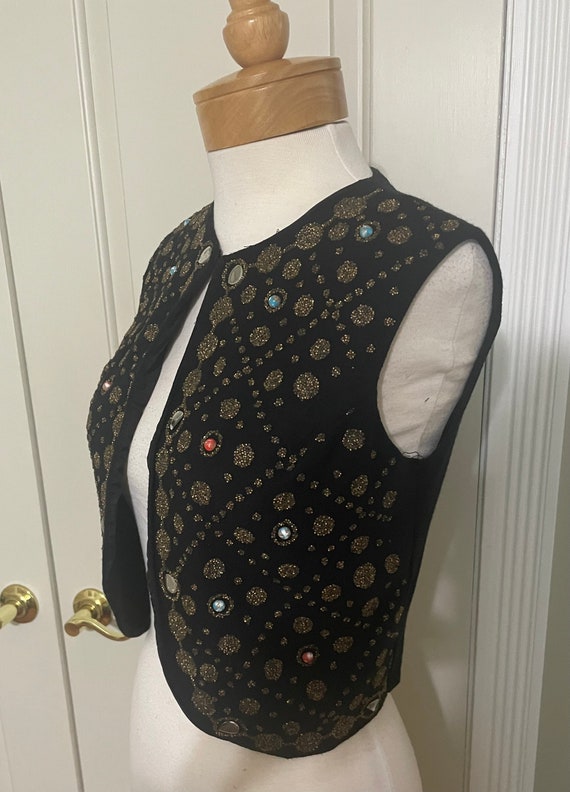 Vintage 1960's Embellished Jeweled and Beaded Boh… - image 2