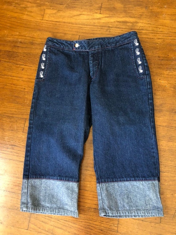 ladies pedal pusher jeans