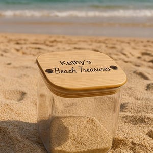 Personalized Large Seashell Jar