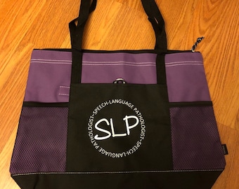 Speech language pathologist tote bag