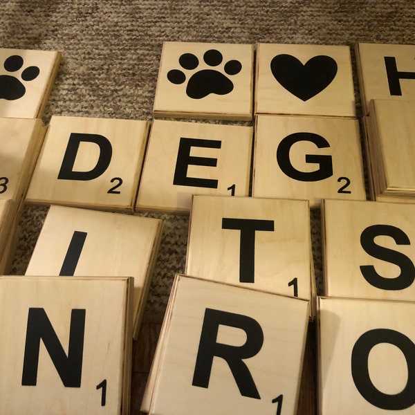 Large Scrabble Tiles