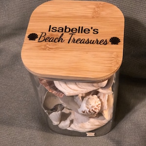 Personalized Large Seashell Jar
