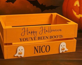 Boo box. Happy Halloween crate