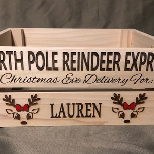 North Pole Reindeer Express Personalized  Christmas Eve Box