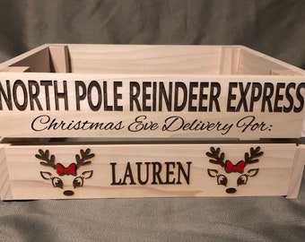 North Pole Reindeer Express Personalized  Christmas Eve Box