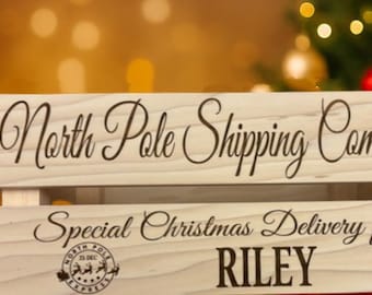 North Pole Shipping Company Christmas Box