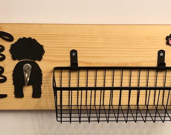 Dog Organzier: Leash holder and basket