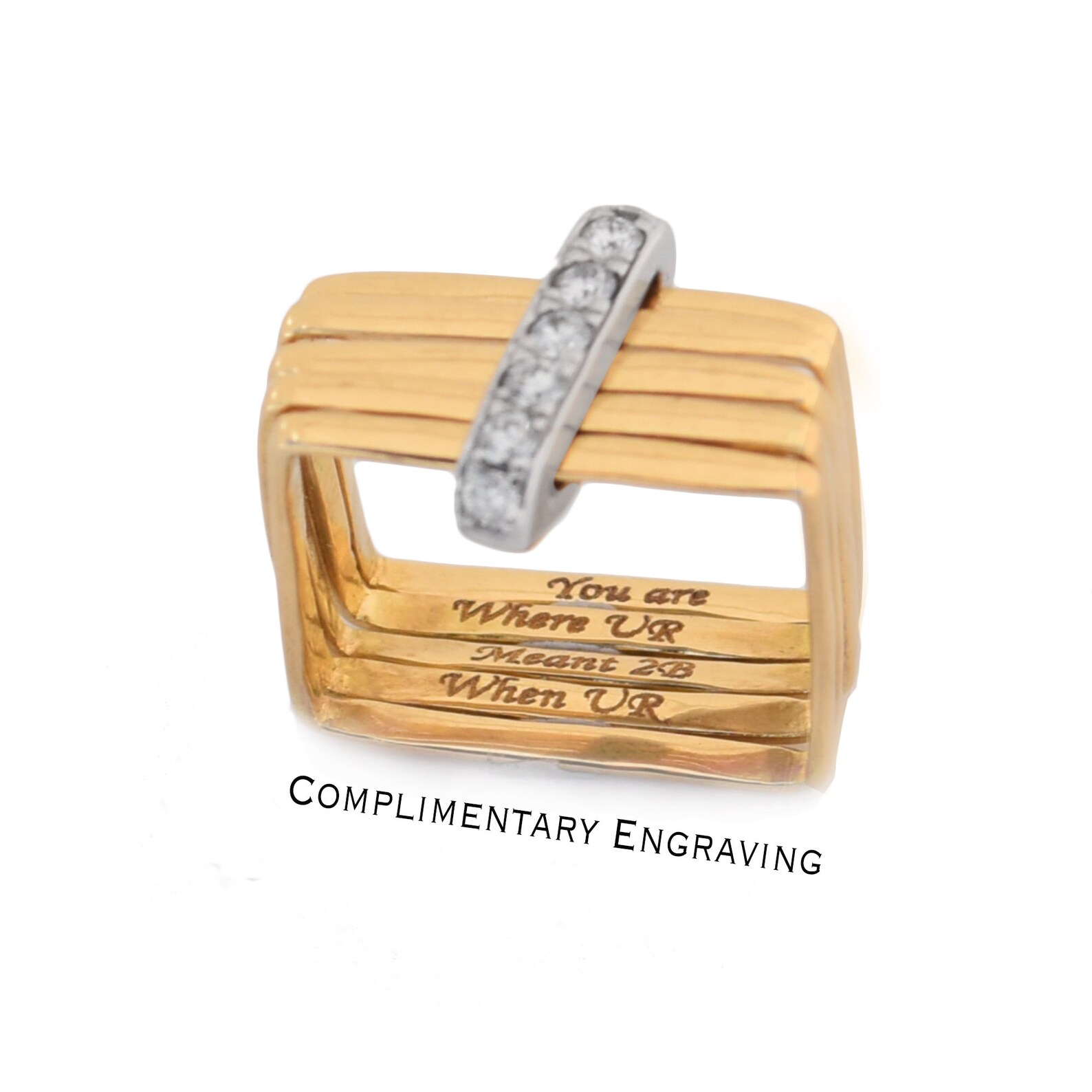 0.3ct Diamond Bezel Set Engagement Ring Two Tone Gold Diamond Etsy