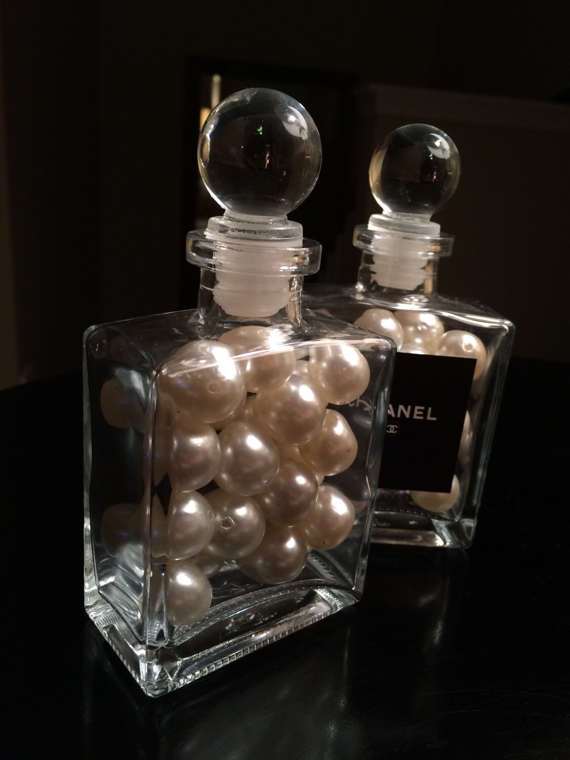 Perfume Glass Bottle decorative accessory Etsy