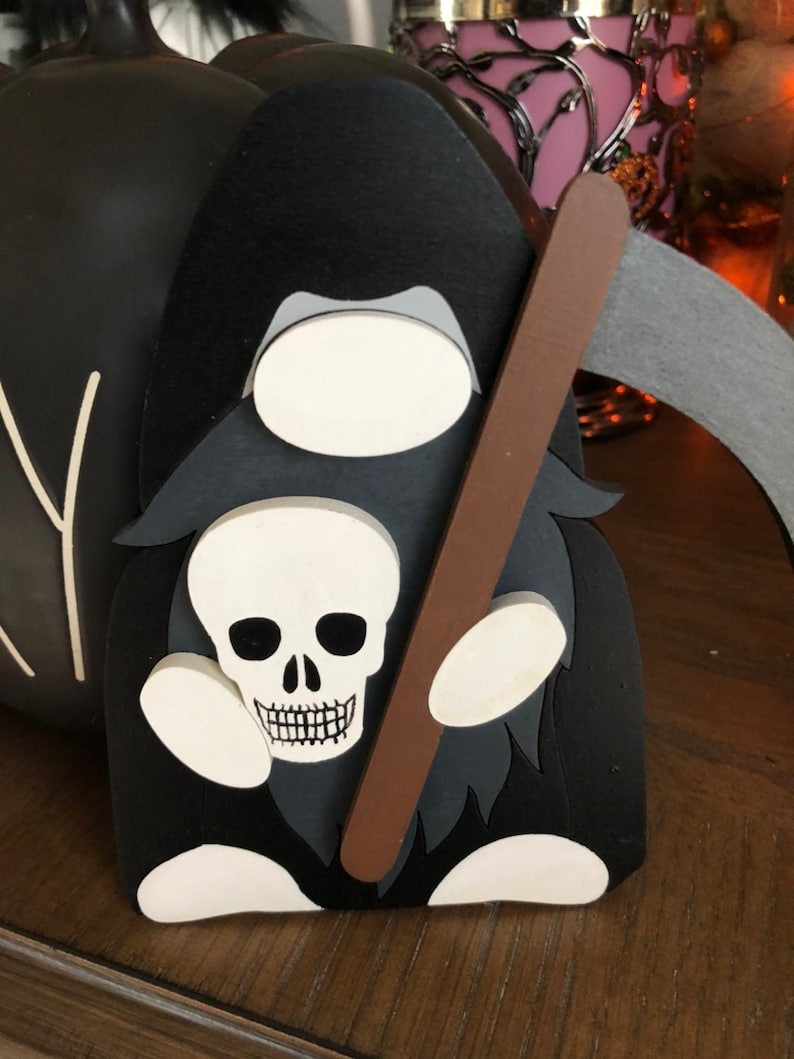 Grim Reaper Gnome Figurines & Knick Knacks Art & Collectibles issho