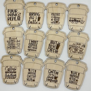 Wooden Bobbins - Coffee Floss Organization - Embroidery, Cross Stitch, Needlepoint - Sewing Storage