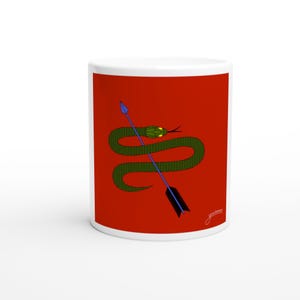 Snake Arrow - White 11oz Ceramic Mug
