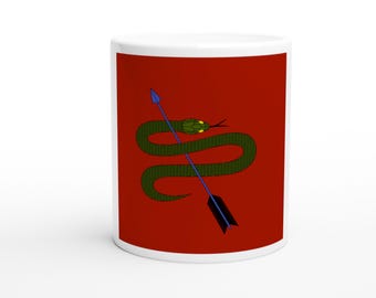 Snake Arrow - White 11oz Ceramic Mug
