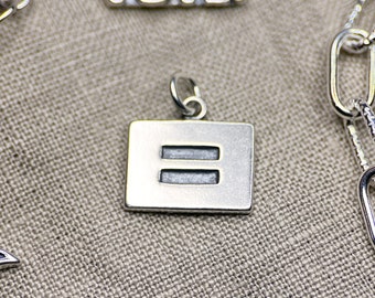 Equality Pendant in Solid Sterling Silver, Equal Rights and Awareness Themed Fine Jewelry Charms - Timeless, Sustainable, @JewelryOnRepeat