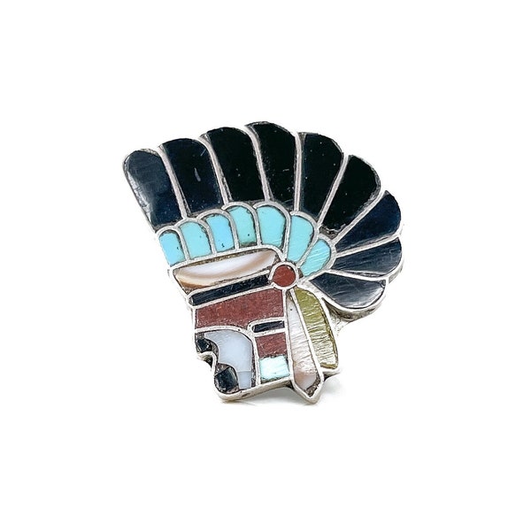 Vintage Sterling Silver Gemstone Headdress Ring, Retro Jewelry from the 1960s, 1970s, 1980s, 1990s - Timeless, Sustainable, @JewelryOnRepeat
