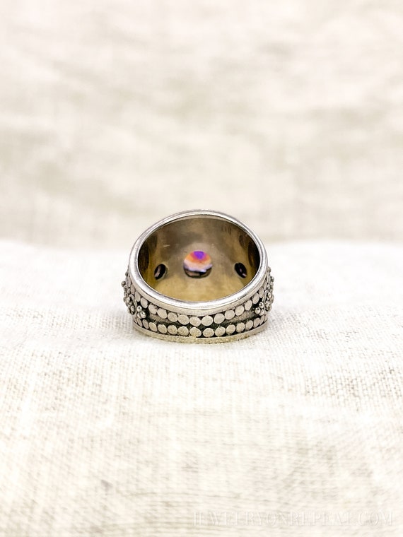 Vintage Mystic Topaz Gemstone Ring in Sterling Si… - image 6