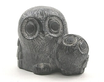 Wolf Original Soapstone Owl Sculpture